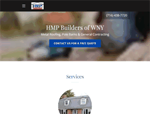 Tablet Screenshot of hmpbuilders.com